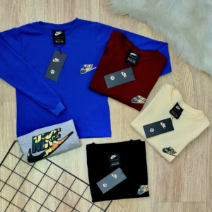 Camiseta Gola O Manga Longa - Inspiração Nike
