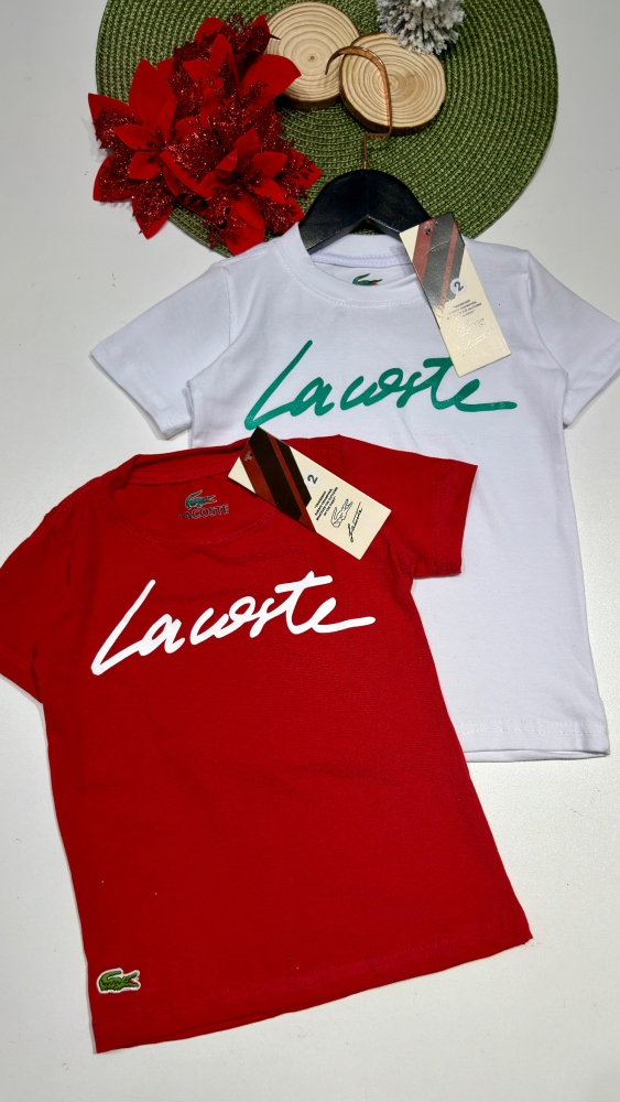 Camiseta Gola O Inspiração Lacoste - 2 Peças