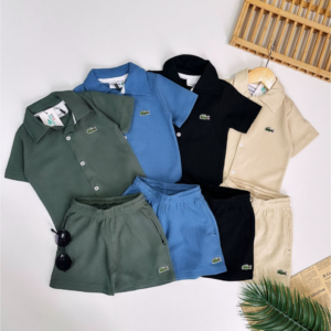 Conjunto de Botão Favo de Mel Inspiração Lacoste