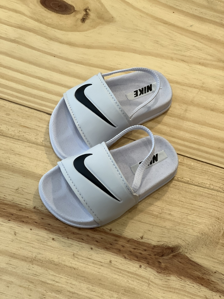 Slide Baby Luxo – Estilo Nike Branco Clássico