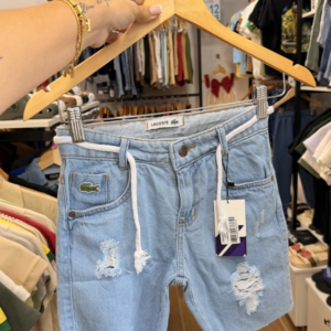 Bermuda Jeans Inspiração Lacoste