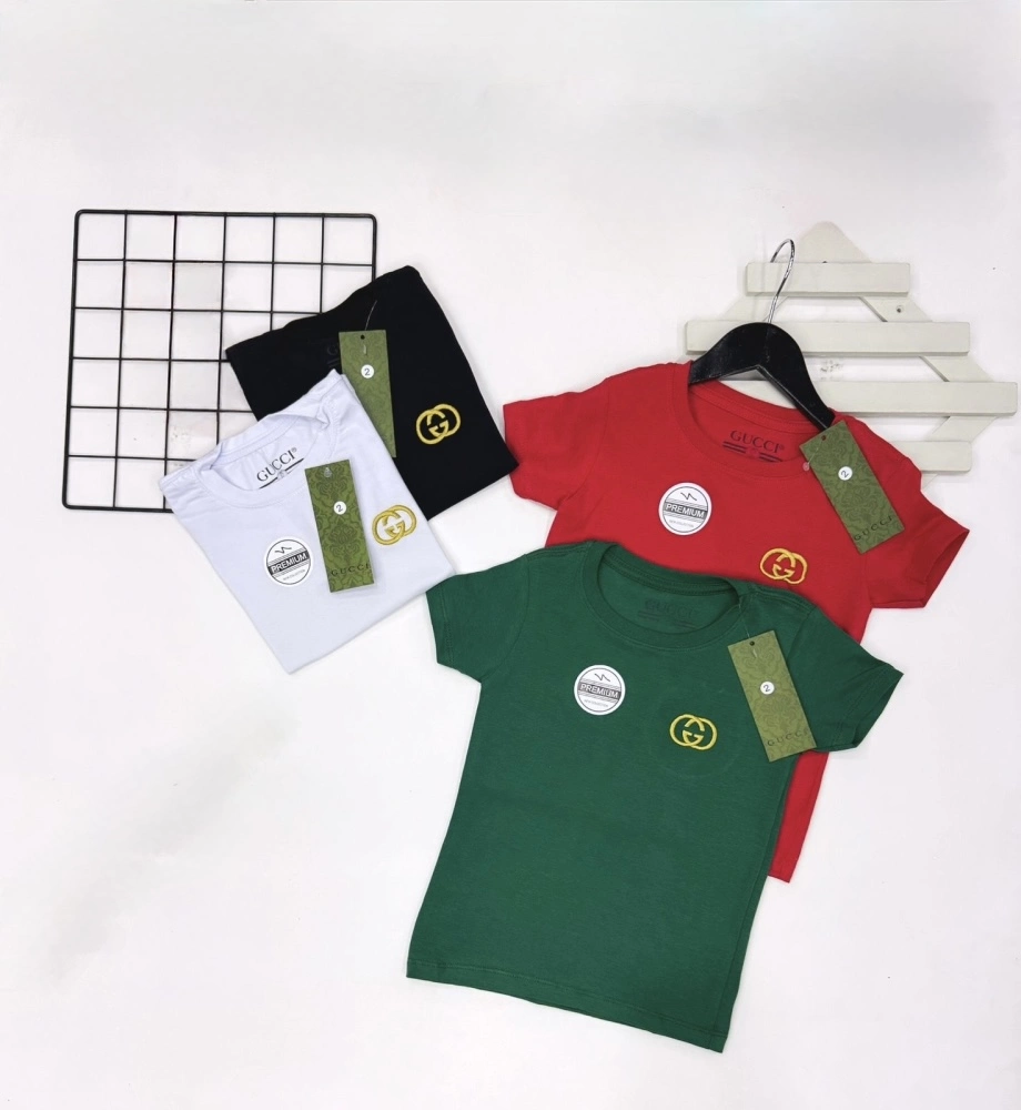Camiseta Gola Inspiração Gucci - 4 Peças