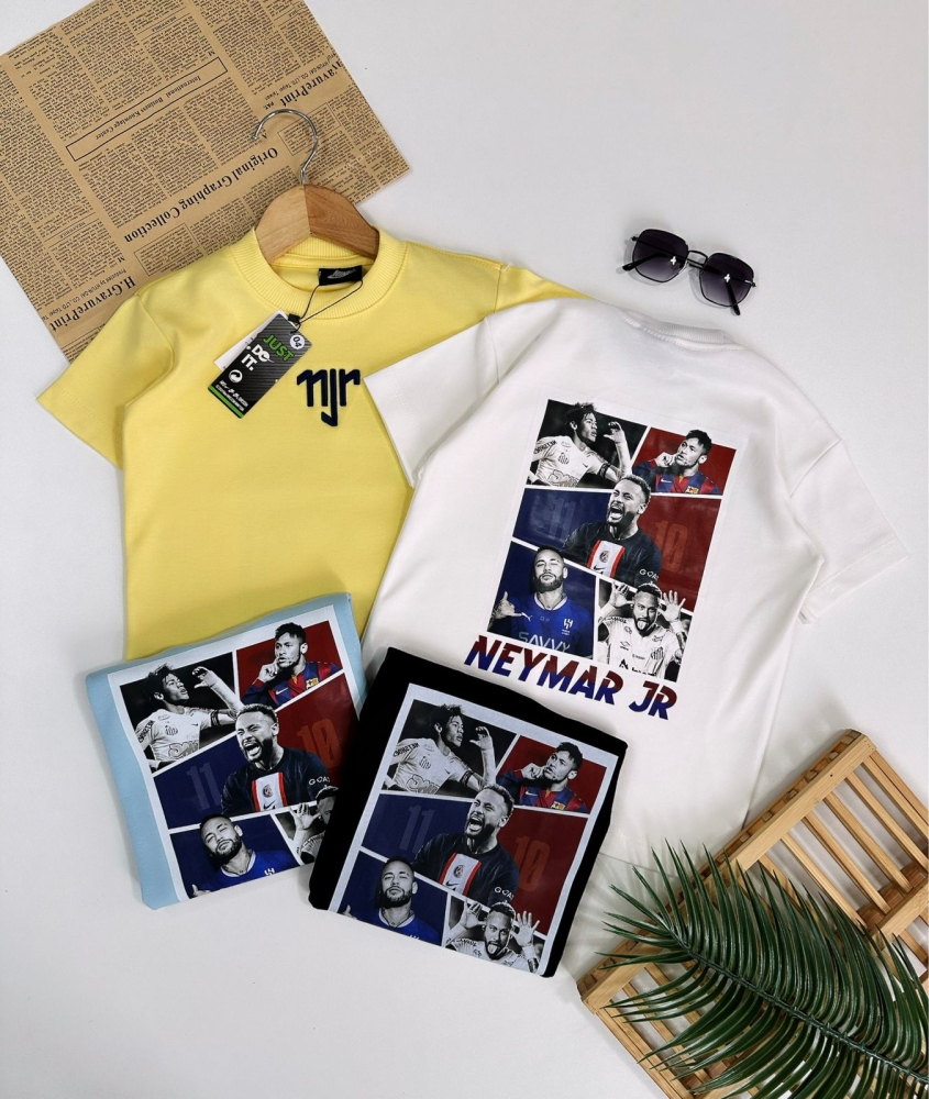 Camiseta Oversized Neymar - 4 Peças