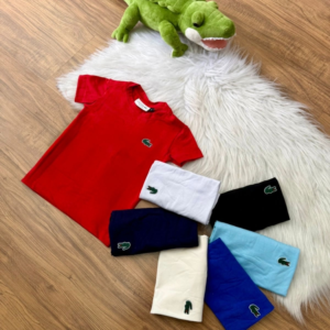 Camiseta Gola O Inspiração Lacoste Emborrachada