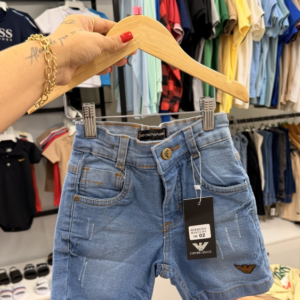 Bermuda Jeans Inspiração Armani