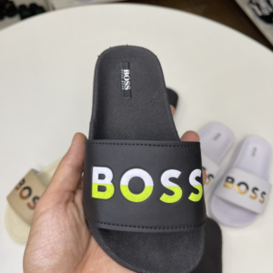 Slide Luxo – Estilo Boss Preto com Verde Neon