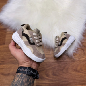 Tênis Baby Old Skool Inspiração Vans - Bege