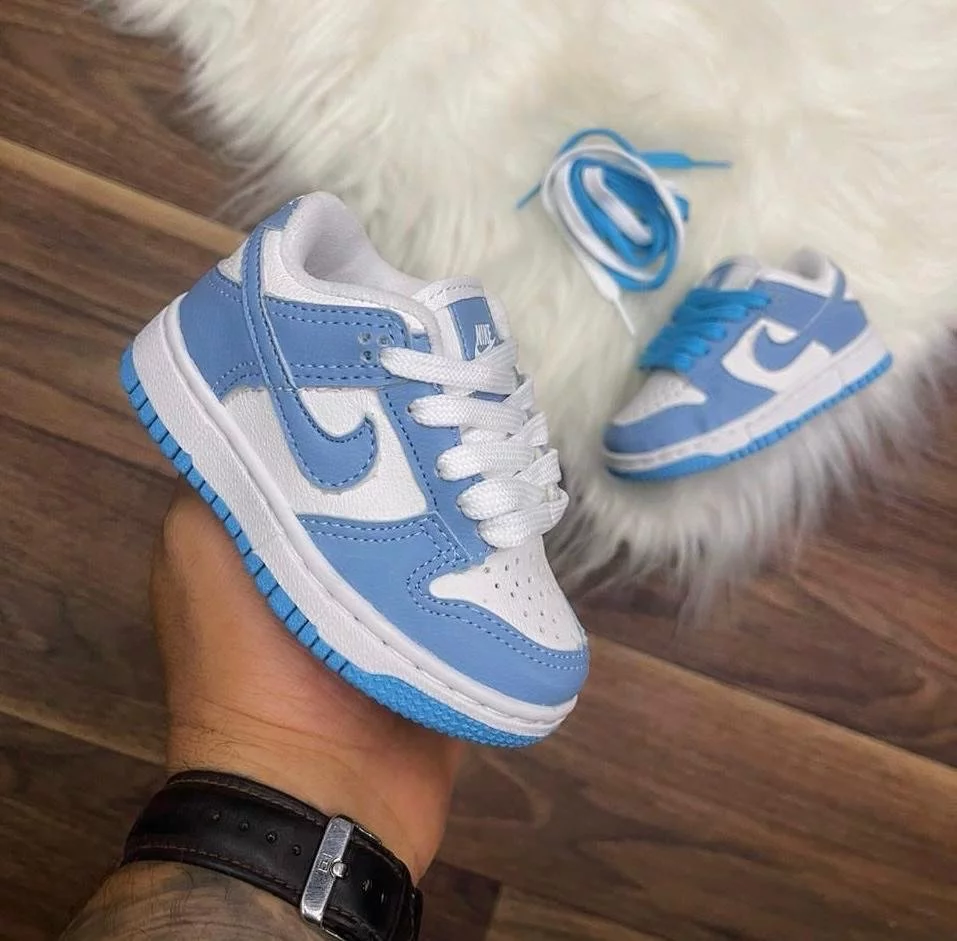 Tênis Dunk Azul Bebê – Estilo Street