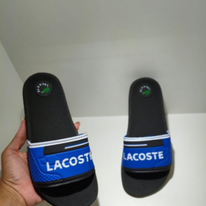 Chinelo Slide Lacoste Lux Azul Royal
