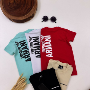 Camiseta Gola O Inspiração Armani Estampada Nas Costas