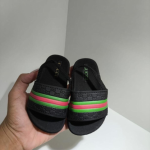 Slide Baby Luxo – Estilo Gucci Preto/Verde