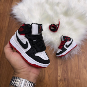 Tênis Baby Inspiração Nike - Branco com Vermelho