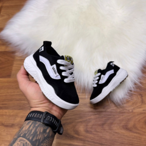 Tênis Baby Old Skool Inspiração Vans - Preto